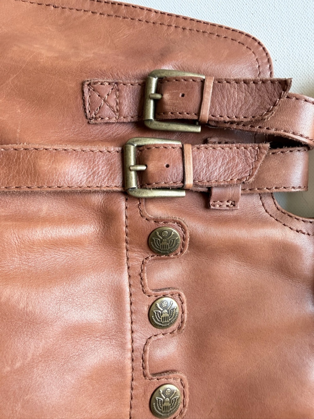 Sam Edelman Brown Leather Riding Boots 7M Knee High Ren Faire Cosplay - Picture 7 of 13